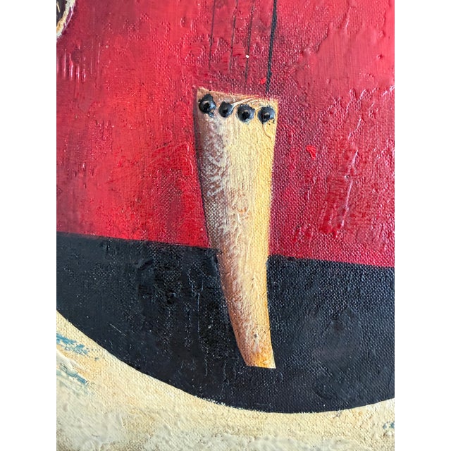 “Nocturne” is an original textured oil and mixed media composition by contemporary American artist Alena Kalen, executed...