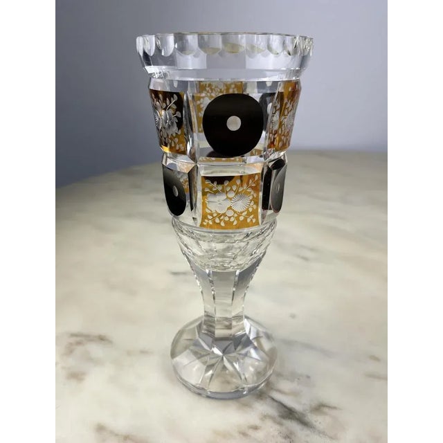 Great hand -worked Murano glass glass, Italy, 80s. Belonging to my grandparents, purchased and always exposed without...