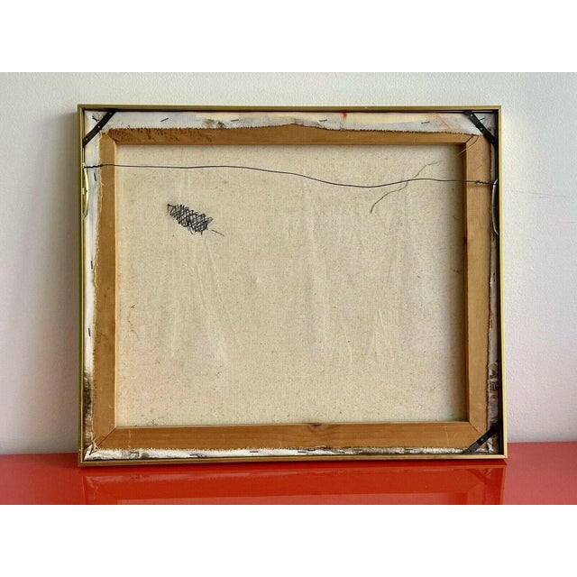 Mid 20th Century Abstract Nautical Seascape Impasto Painting, Framed For Sale - Image 4 of 5