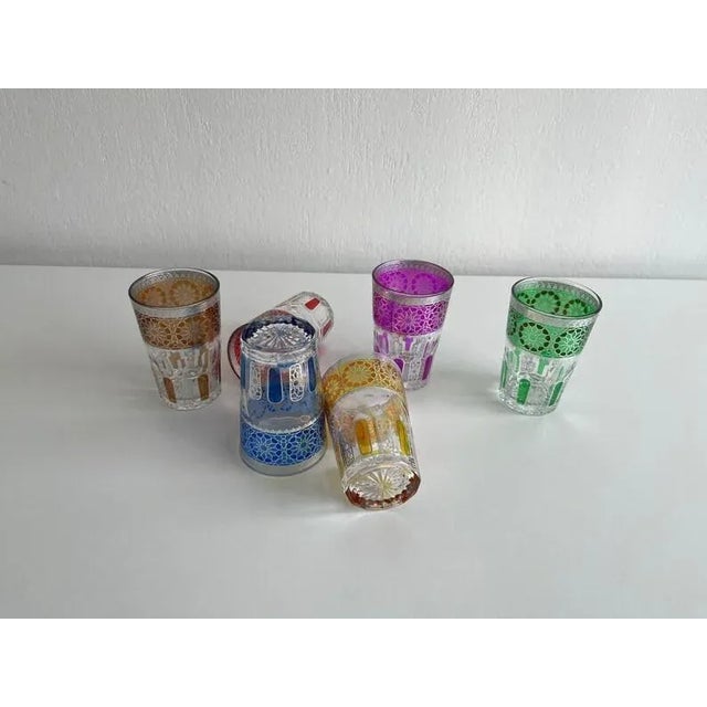 Moroccan Pack 6 Cups of Moroccan Balar Tea For Sale - Image 3 of 7