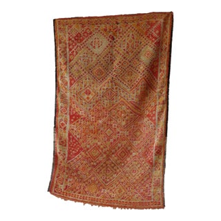 1970s Moroccan Geometric Vintage Rug - 5'10" X 9'8" Ft For Sale