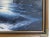 Blue Vintage June Nelson Framed Oil on Canvas Seascape For Sale - Image 8 of 12