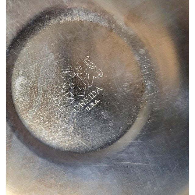 Vintage Silver Plated Elegant Insulated Ice Buckets by Oneida- A Pair For Sale - Image 10 of 10