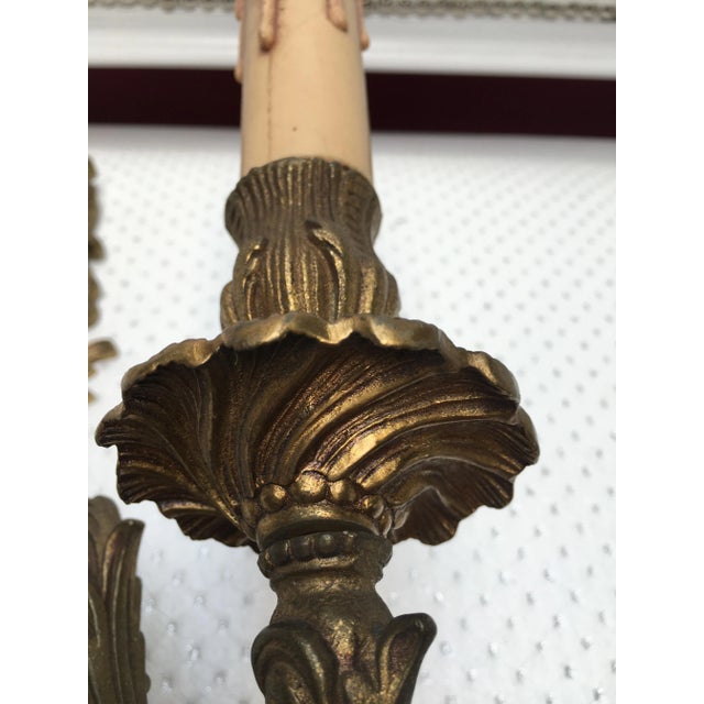 Rococo Style Wall Sconce, 1950s For Sale - Image 9 of 10