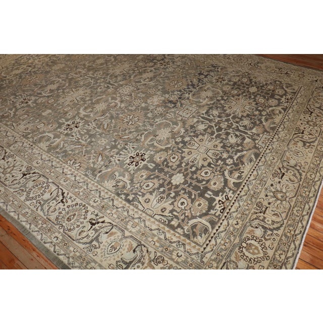 Gray Gray Persian Malayer Rug rug no.j3945 For Sale - Image 8 of 10