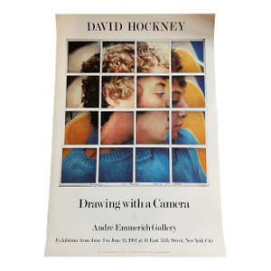David Hockney, Drawing With a Camera - Andre Emmerich Gallery, 1982, Copyright David Hockney Petersburg Press, Printed in England