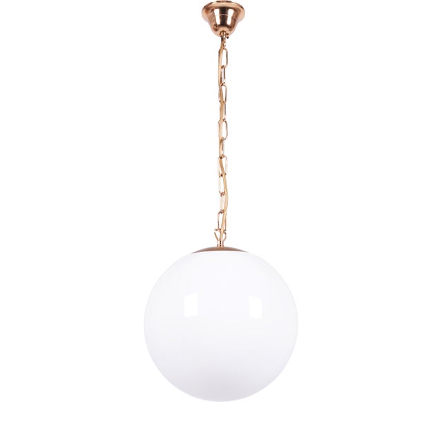 Mid-Century Czech Brass Pendant Light attributed to J. Kamenický Šenov, 1960s For Sale
