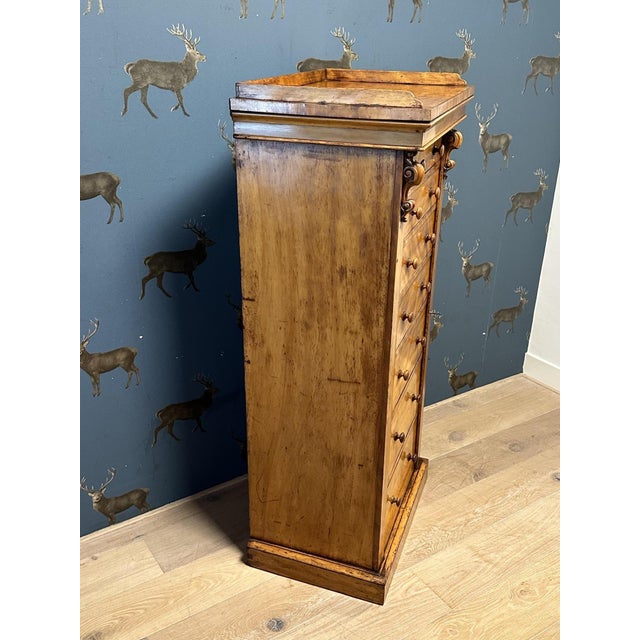 Wood Wellington Chest of Drawers For Sale - Image 7 of 14