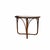 Vintage Mid Century Bamboo and Wood Round Coffee or End Table For Sale - Image 4 of 8