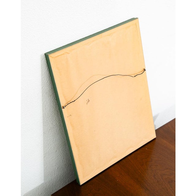 Mid Century Modern Abstract Figure Painting Original Art Tennis 1964 Signed MCM For Sale - Image 4 of 12