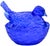 Mid 20th Century Mid 20th Century Handblown Blue Americana Glass Bird-Figurine Centerpiece For Sale - Image 5 of 8