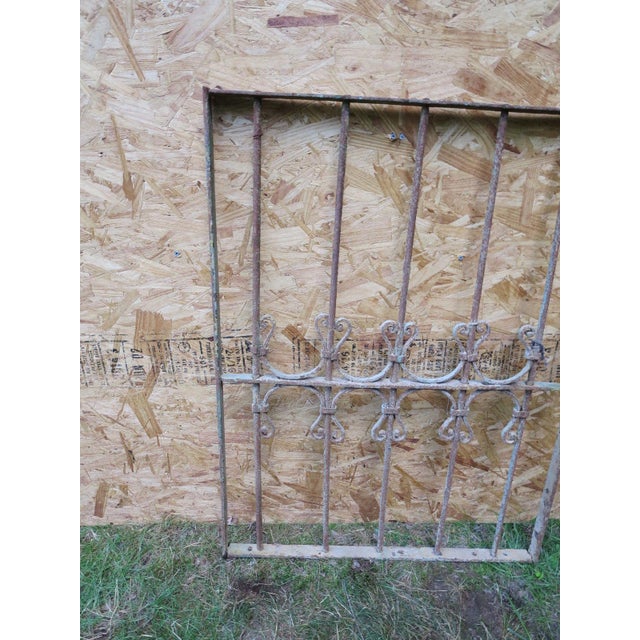 Antique Victorian Iron Gate Architectural Salvage For Sale - Image 4 of 5