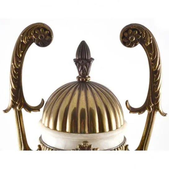 Art Deco Art Deco Urn Onyx With Bronze Mounts For Sale - Image 3 of 13