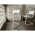 Pair of 1980s Italian cantilever chairs attributed to Bauhaus designers Mart Stam and Marcel Breuer. The white tubular...