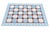 Handwoven Cotton Area Rug, Sky Blue and Terracotta Red Tile Swedish Dhurrie - 6'x9' For Sale - Image 12 of 13