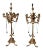 1830 Palatial Connoisseur French Empire Gilt Bronze Candelabras With Musician Snuffers - a Pair For Sale