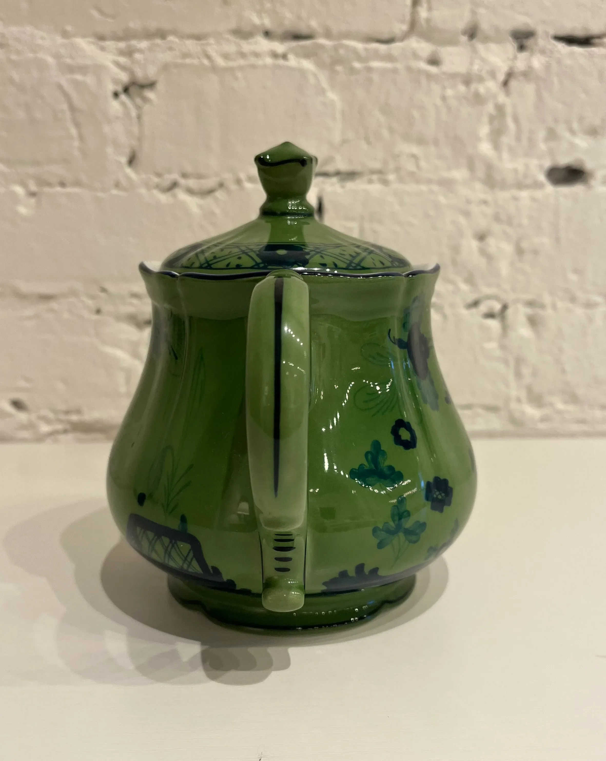 Ginori 1735 Oriente Malachite Teapot | Chairish