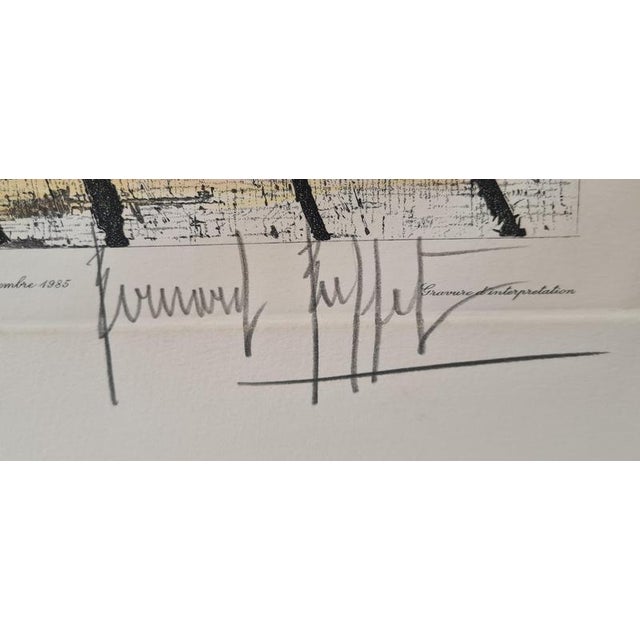 1980s Bernard Buffet, Island of San Giorgio Venice, 1985, Engraving For Sale - Image 5 of 6