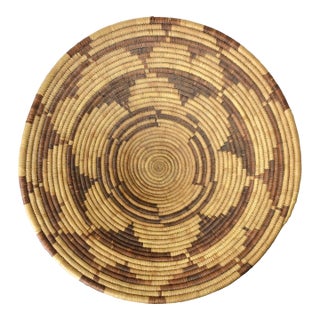 Early 20th Century Coiled Basket Botswana 19 Inch For Sale