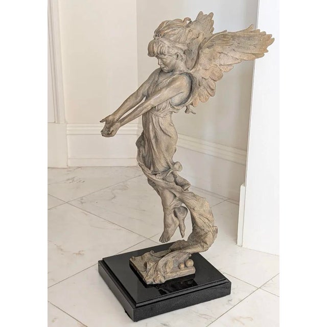 1990s Vintage Bronze "Messenger " by Renowned Artist Gary Lee Price For Sale - Image 5 of 5