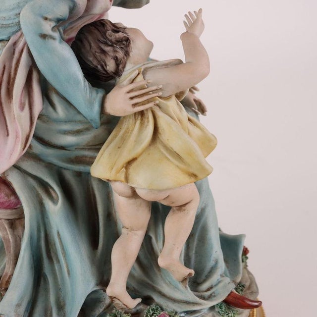 Metal Antique Italian Sculpture Religious Subject, 1900 For Sale - Image 7 of 14