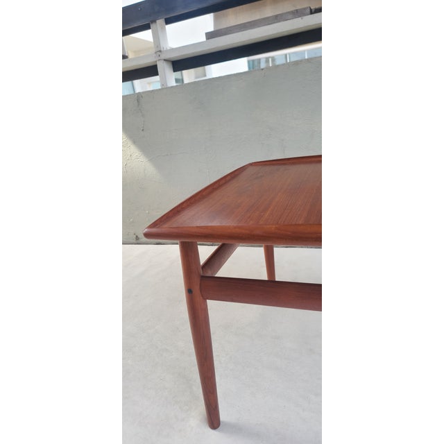 Glostrup Møbelfabrik Grete Jalk Danish Teak Side Table For Sale - Image 4 of 6