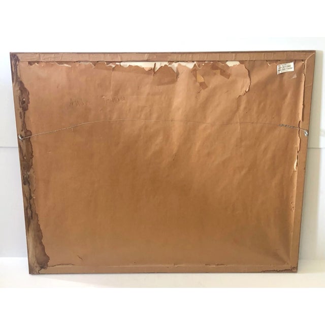 Paper Andre Tondu. French 1903 - 1980. The Cyclist. Watercolor and Pen on Paper For Sale - Image 7 of 8