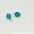Rustic 1980s Vintage Southwestern Navajo Faux Turquoise Nugget Pierced Dangle Drop Earrings - A Pair For Sale - Image 3 of 8