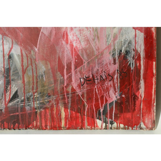1980s Monumental Oil on Canvas by Dehais Signed and Dated 1985 For Sale - Image 5 of 8