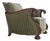 Vintage Danish Carved Oak Lounge Chair with Green Velour Upholstery, 1950s For Sale