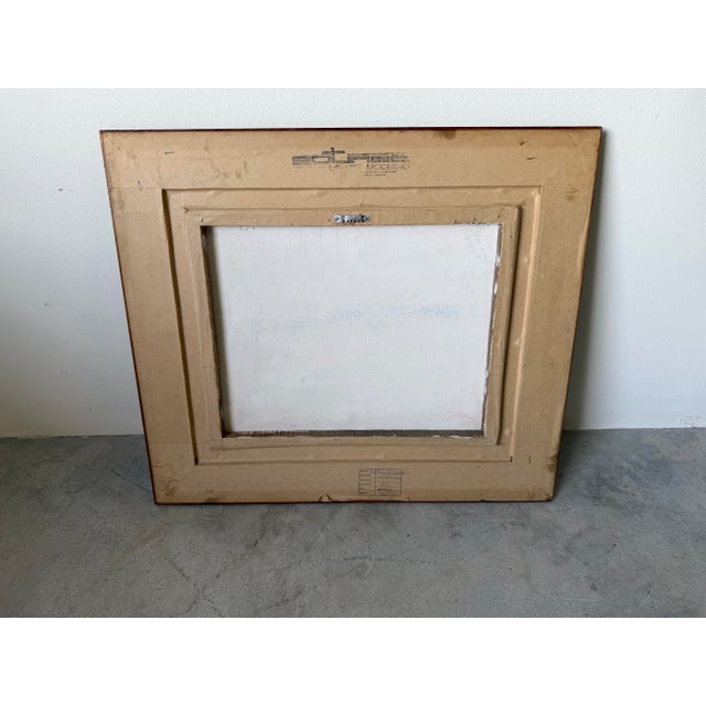 Vintage “Templo San Pedro” Folk Art Oil on Canvas Painting, Signed A. R. Dalma, Wood Framed For Sale - Image 12 of 12