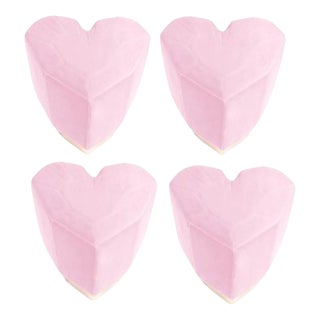 Light Pink Queen Heart Stools by Royal Stranger, Set of 4 For Sale