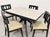 Wood Atomic Mid Century Modern Ebonized Dining Table, C. 1950's For Sale - Image 7 of 11