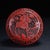 Paint Vintage Chinese Carved Cinnabar Lacquer Round Box With Figural Scene For Sale - Image 7 of 10