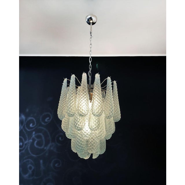 Italian Murano Glass Chandeliers, 1990, Set of 2 For Sale - Image 12 of 16