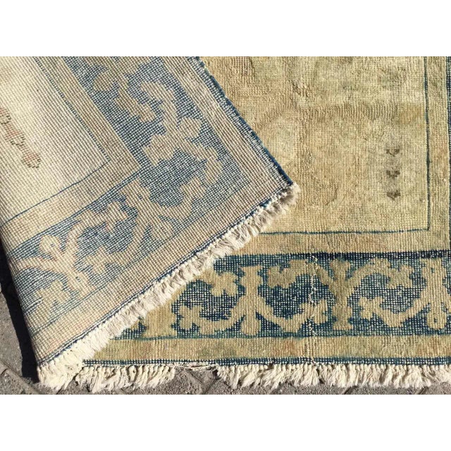 1960's Oushak Rug, 60.5" X 77.5" For Sale - Image 10 of 11