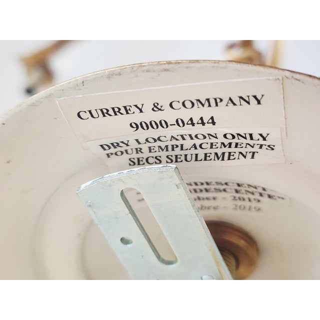 Currey & Company Menefee Gilt Wrought Chandelier For Sale - Image 16 of 16
