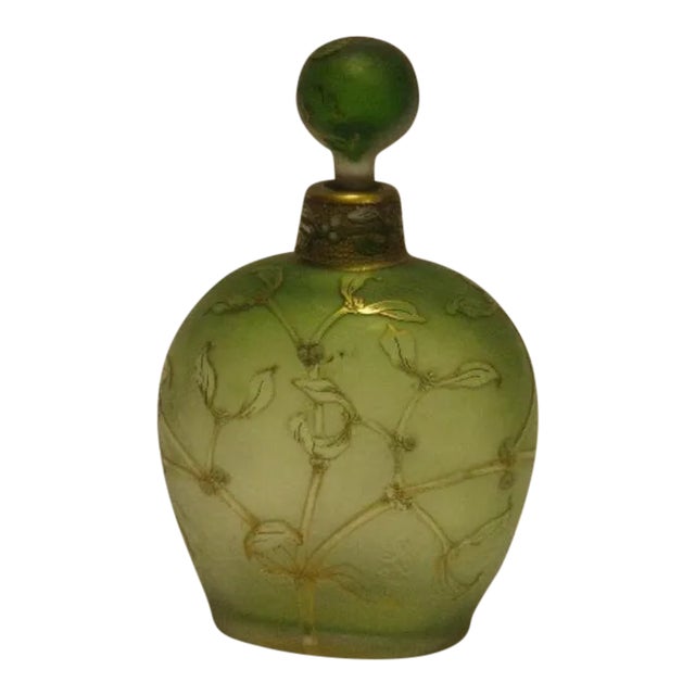 Antique Daum Nancy Glass Bottle For Sale