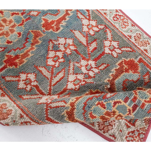 Traditional Doris Leslie Blau Vintage Turkish Oushak Fragment Runner Rug For Sale - Image 3 of 9
