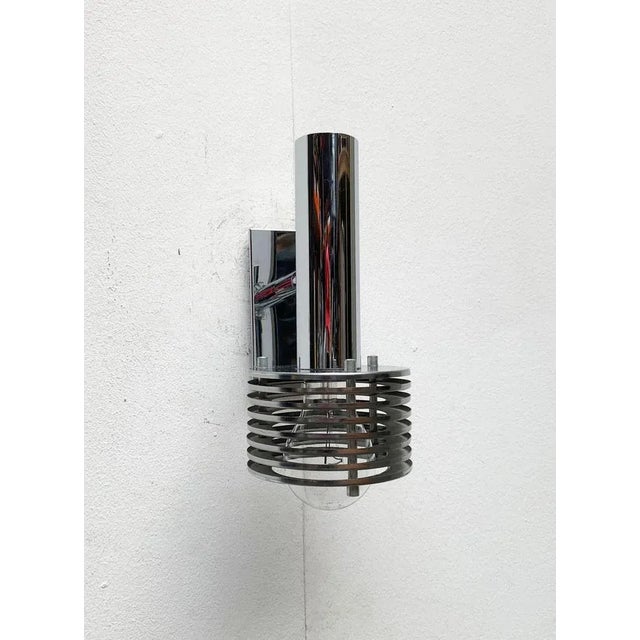 Mid-Century Space Age Chrome Wall Lamp, 1960s For Sale - Image 9 of 18