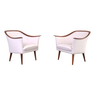 Mid-Century Modern Norwegian Teak Chairs by Fredrik A. Kayser for Vatne Lenestolfabrikk, 1960s, Set of 2 For Sale