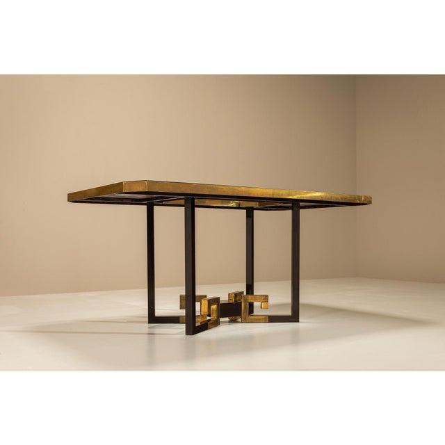 Mid-Century Modern Dining Table by Sandro Petti for Angelo Metallarte, Italy, 1970s For Sale - Image 3 of 14