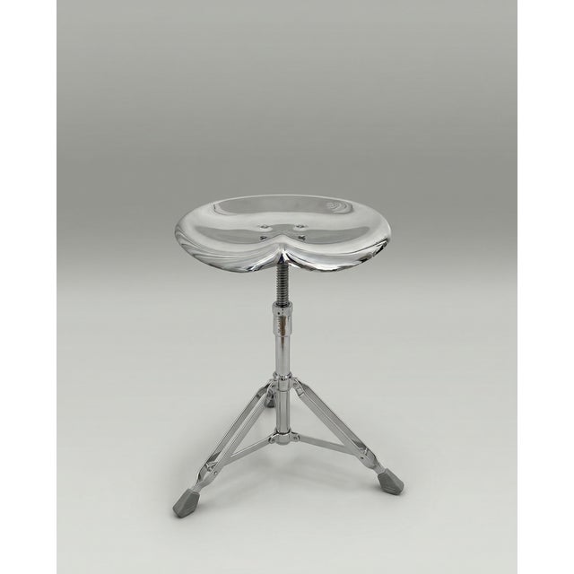 Beat Stool in Chrome by Yasuaki Sasamoto for Dulton For Sale - Image 4 of 4