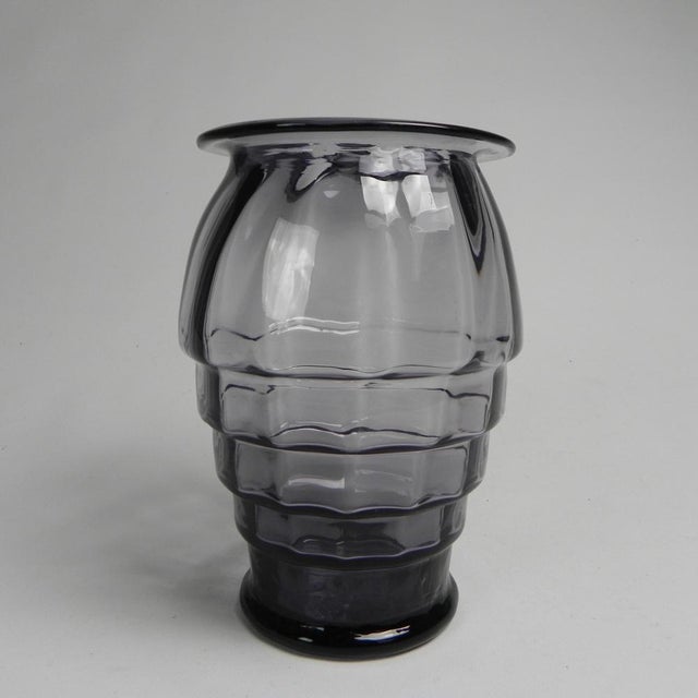Art Deco Vase with Twisted Vertical Bands, 1930s For Sale - Image 3 of 10
