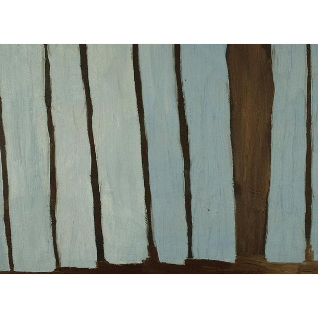 Contemporary Marie Hvid Pørksen, Fence with Barbed Wire, 2010, Oil on Canvas For Sale - Image 3 of 5