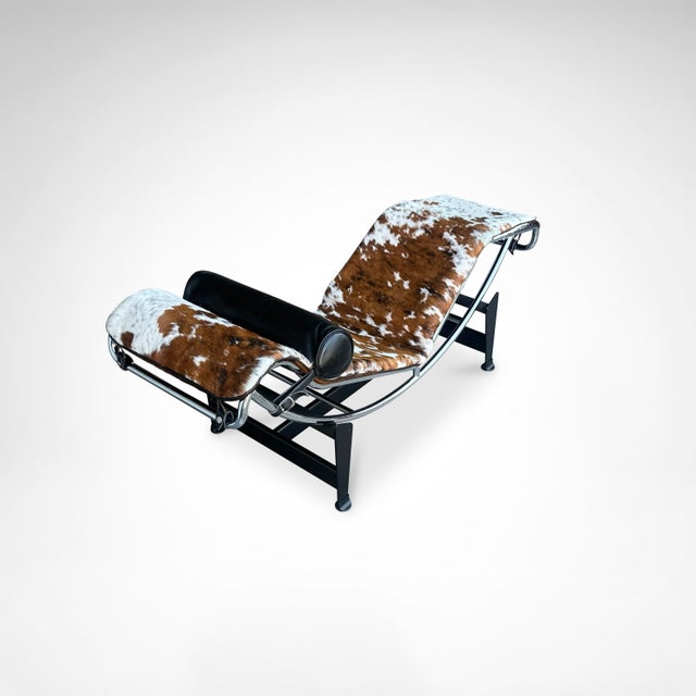 1990s Double Ponyskin LC4 Chaise Longue by Le Corbusier for Cassina, 1990s For Sale - Image 5 of 18