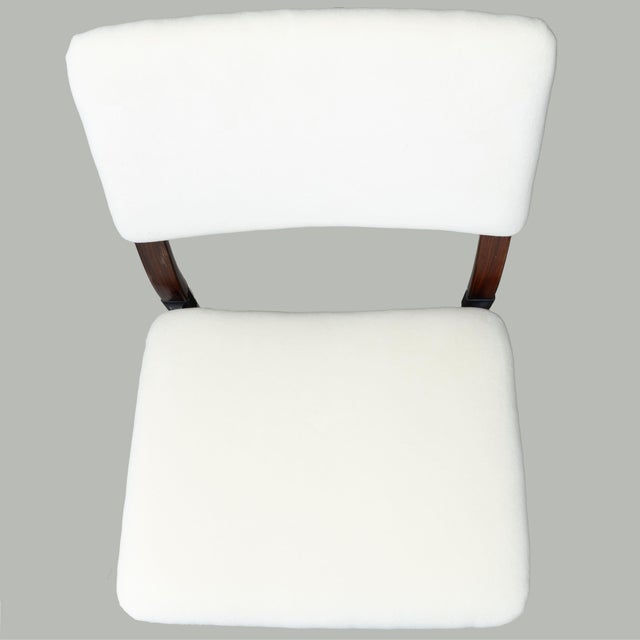 Model S82 Chairs in White Mohair by Eugenio Gerli for Tecno, 1960s, Set of 4 For Sale - Image 15 of 17
