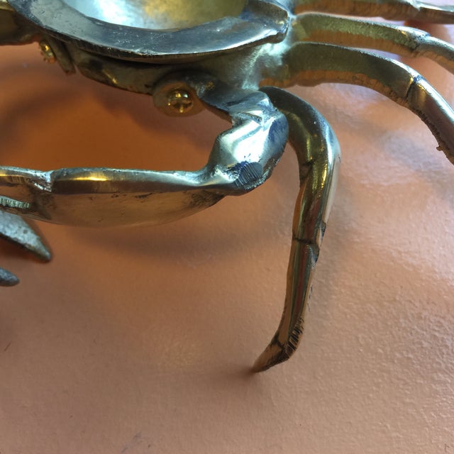 Coastal Brass Crab Ashtray Chairish
