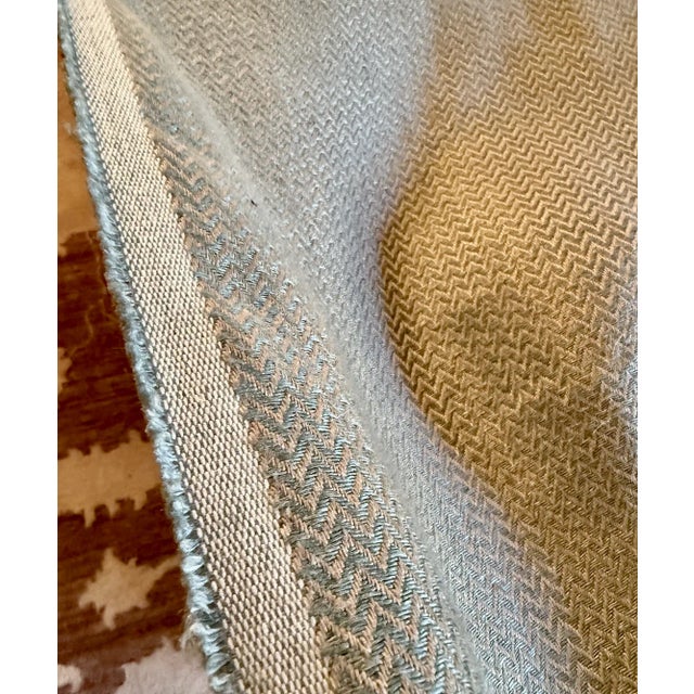 Mid-Century Modern Ralph Lauren Coloma Herringbone Linen Fabric - 16 Yards Available For Sale - Image 3 of 5