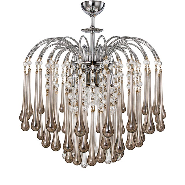 Vintage Murano Chandelier by Paolo Venini, Italy, 1970s For Sale